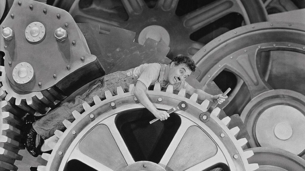 Кадр из фильма «Новые времена (1936)»
