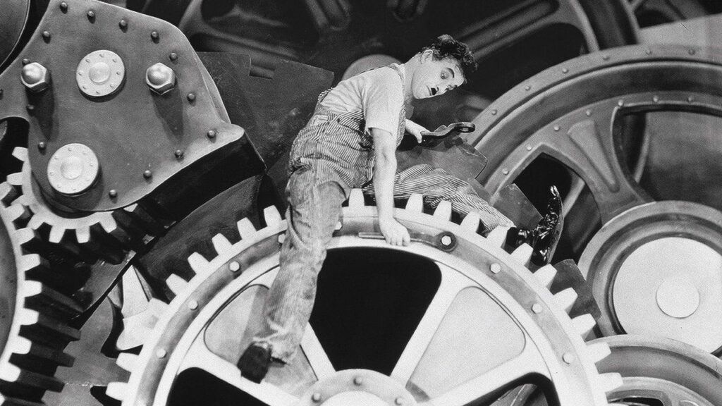 Кадр из фильма «Новые времена (1936)»