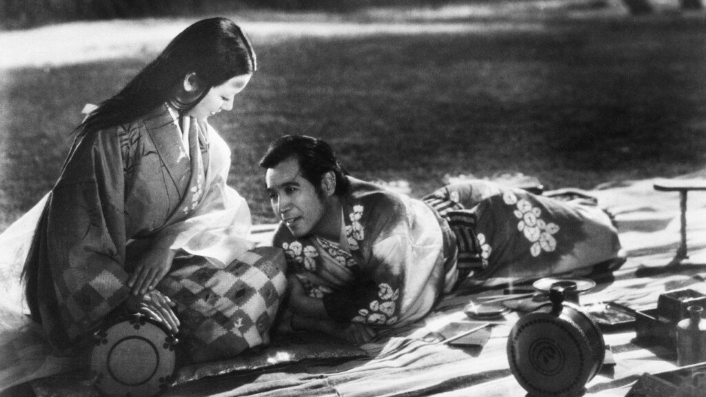 Кадр из фильма «Сказки туманной луны после дождя (1953)»